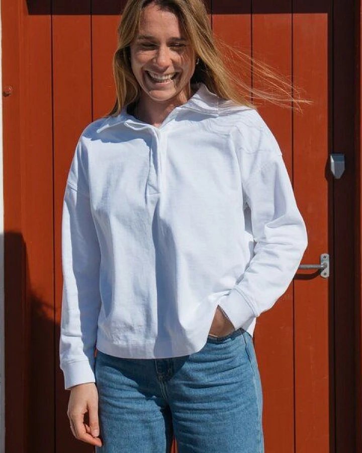 JUNA – Polo-Longsleeve (Damen) aus 100% Bio-Baumwolle (GOTS) von SALZWASSER