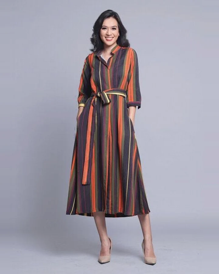 Atelier SNOW HEMDBLUSENKLEID SUNSET