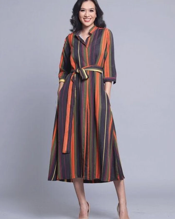 Atelier SNOW HEMDBLUSENKLEID SUNSET