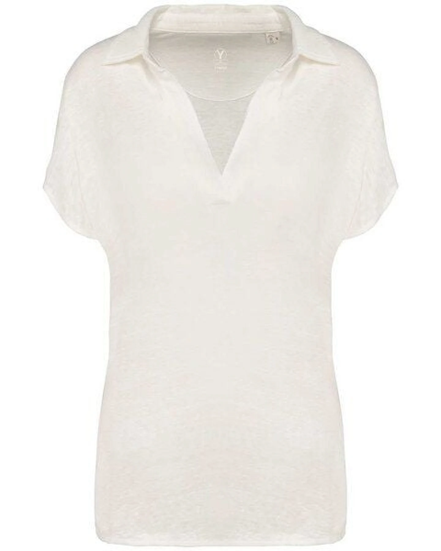 YTWOO Exklusives Damen Polohemd aus 100% Leinen – Ansicht 3