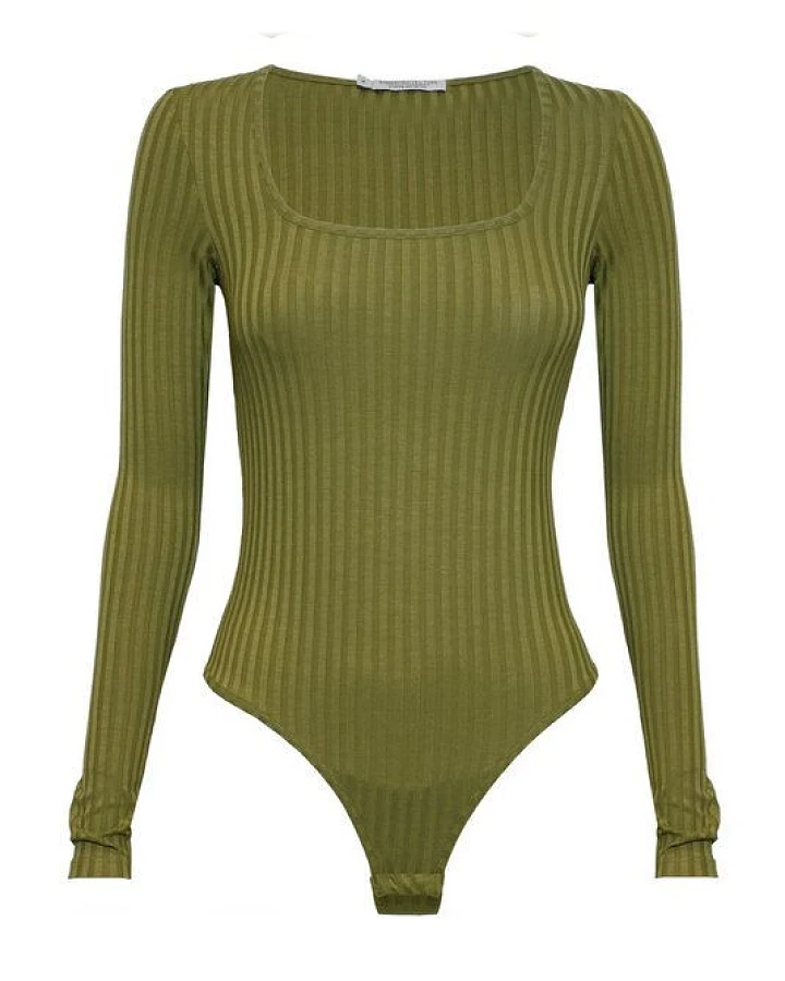 Underprotection Celine Body olivgrün aus TENCEL Lyocell Mix