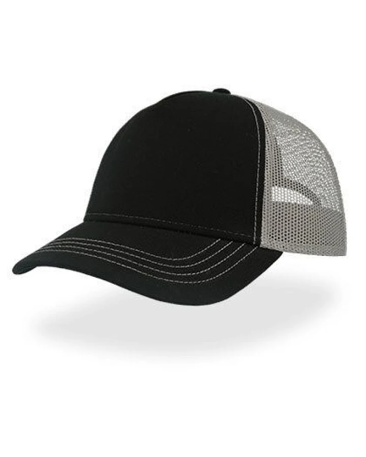 Atlantis Headwear Freizeit-Truckercap aus recyceltem Polyester-Segeltuch