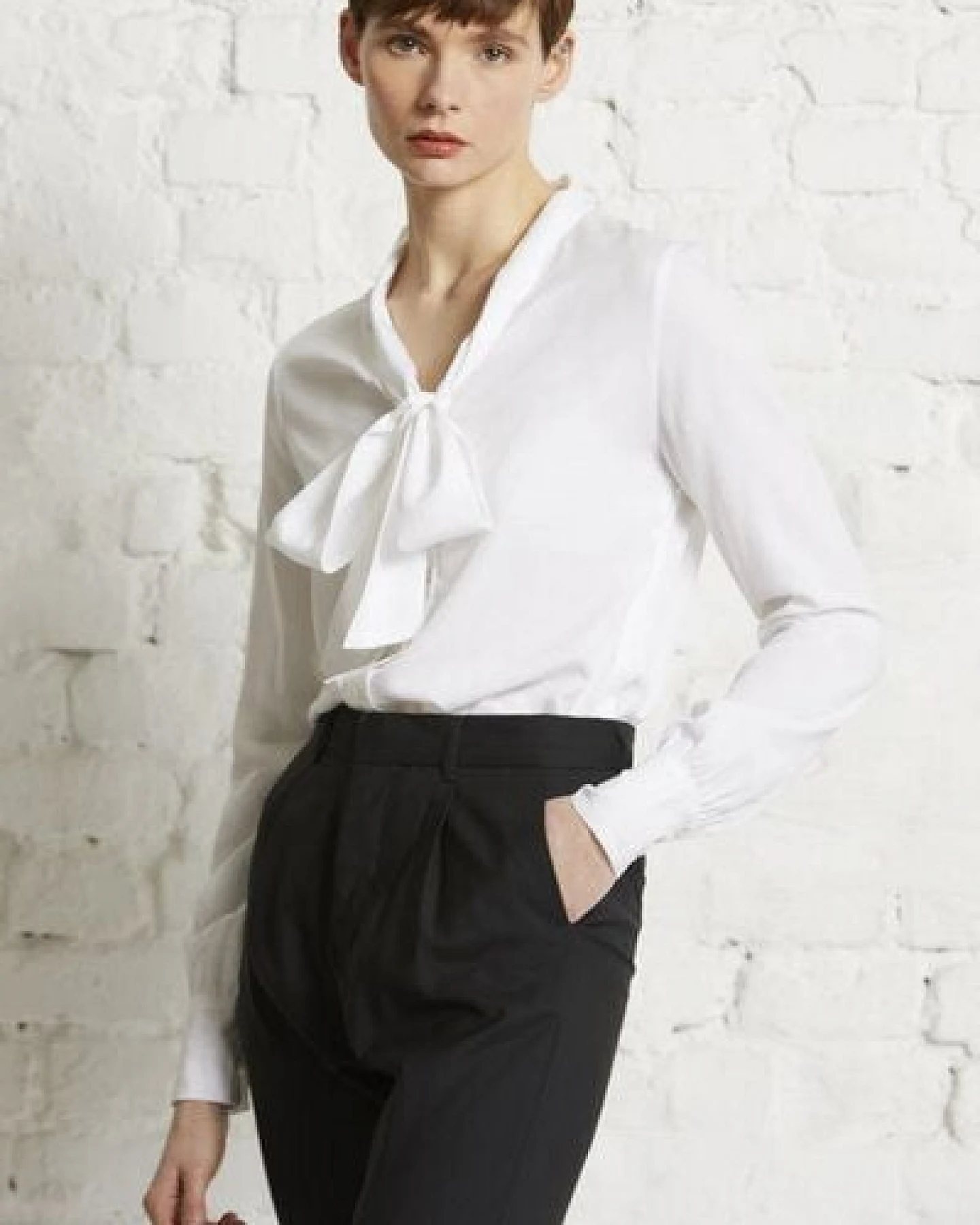 Wunderwerk Tie neck blouse TENCEL – Ansicht 2