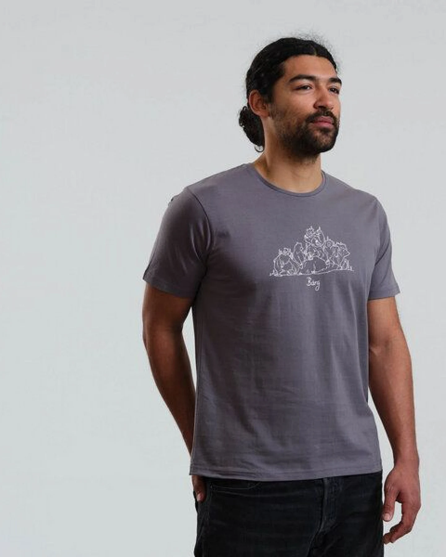 GARY MASH T-Shirt Bärg aus Biobaumwolle – Ansicht 3