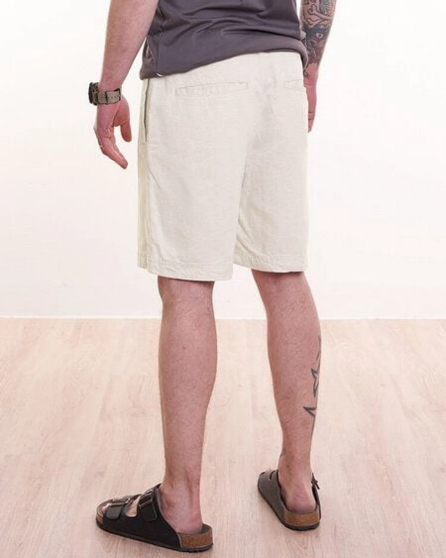bleed Easy-Legs Shorts Naturweiß – Ansicht 3