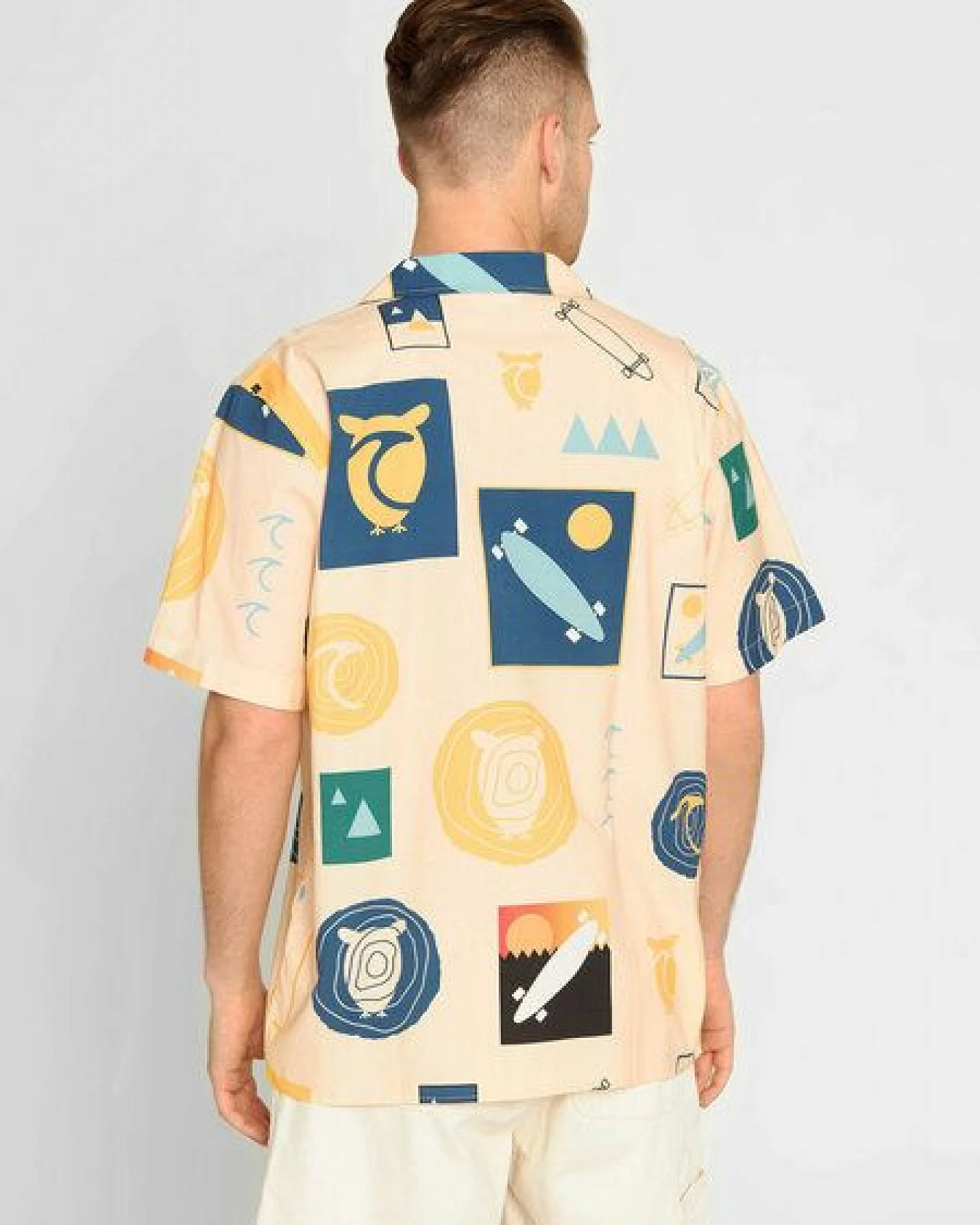 KnowledgeCotton Apparel Lockeres Hemd - AOP Urskog - aus Bio-Baumwolle – Ansicht 2