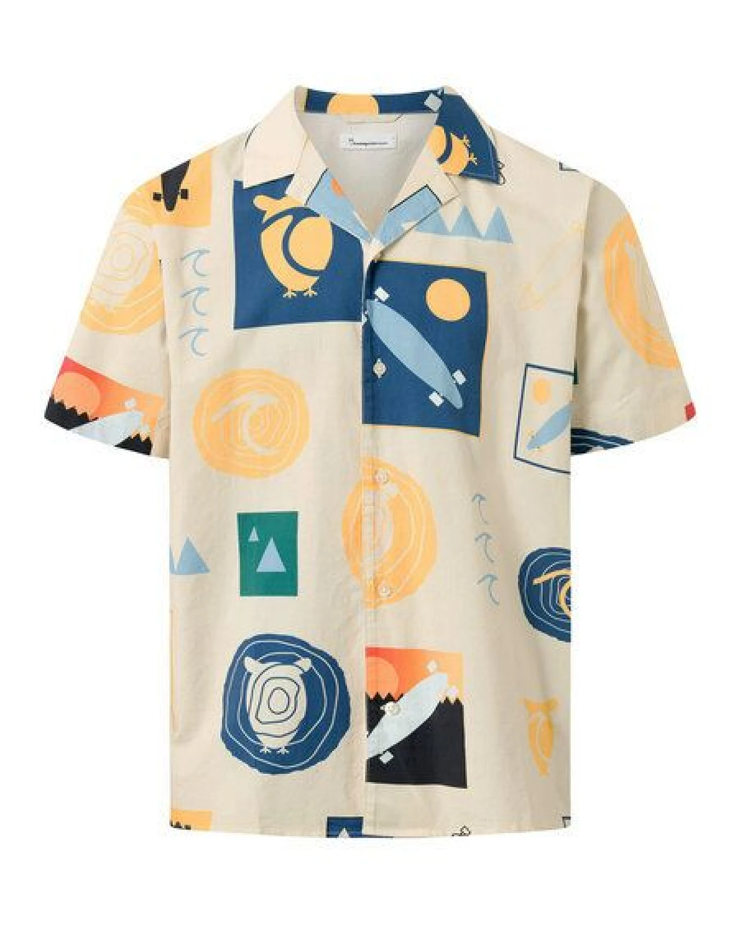 KnowledgeCotton Apparel Lockeres Hemd - AOP Urskog - aus Bio-Baumwolle – Ansicht 4