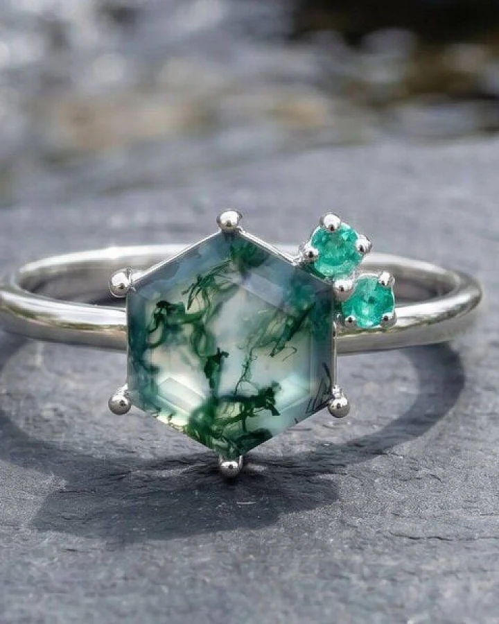 Spirit of Island Silber Ring "Hidden Forest"