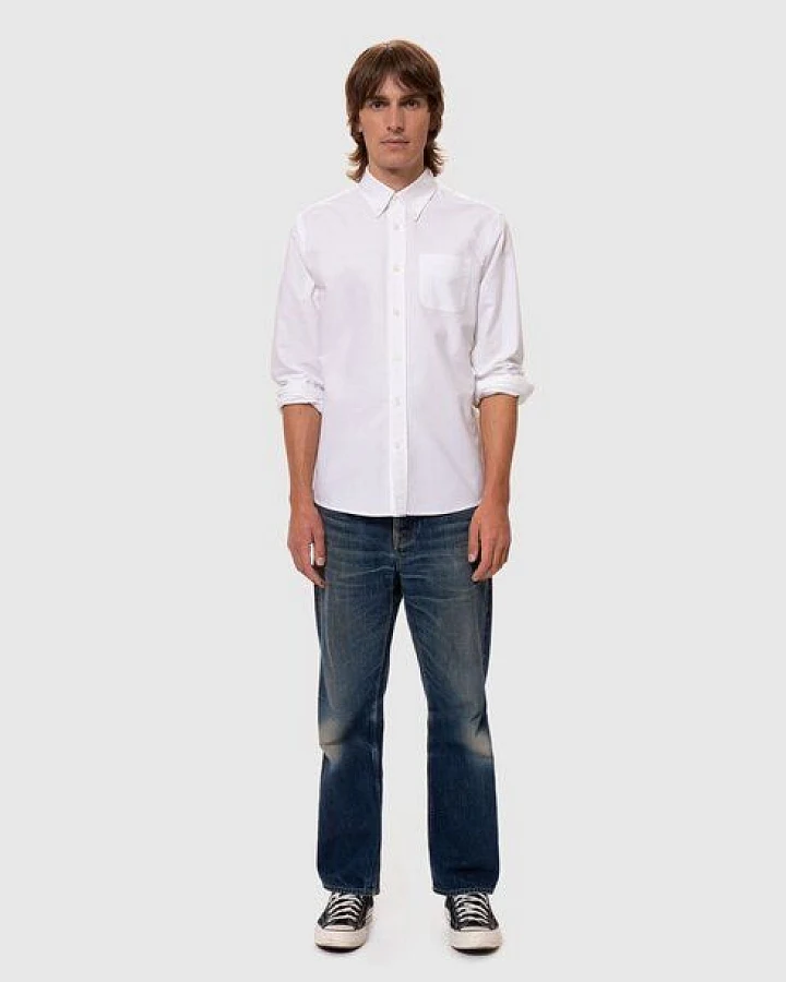 Nudie Jeans - Hemd John Button Down Oxford