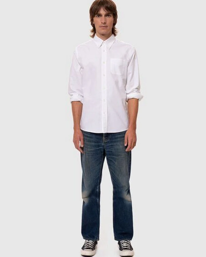 Nudie Jeans - Hemd John Button Down Oxford