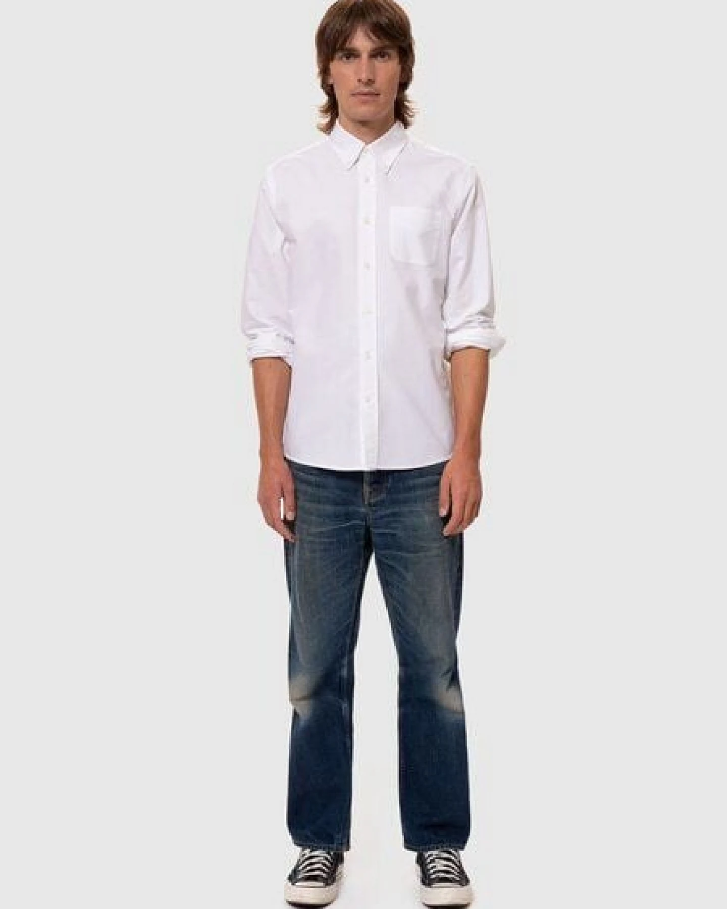 Nudie Jeans - Hemd John Button Down Oxford – Ansicht 4