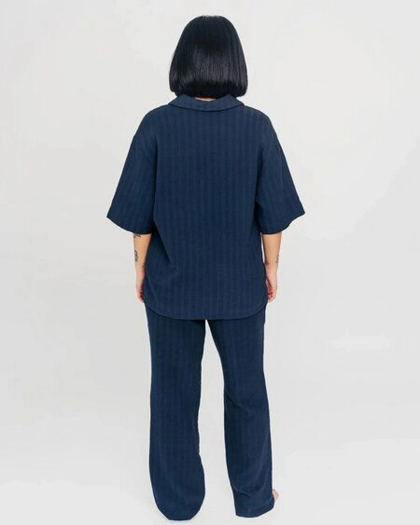 erlich textil Simply Cotton kurzarm Mousseline Nachthemd aus Baumwolle, Made in Germany – Ansicht 2
