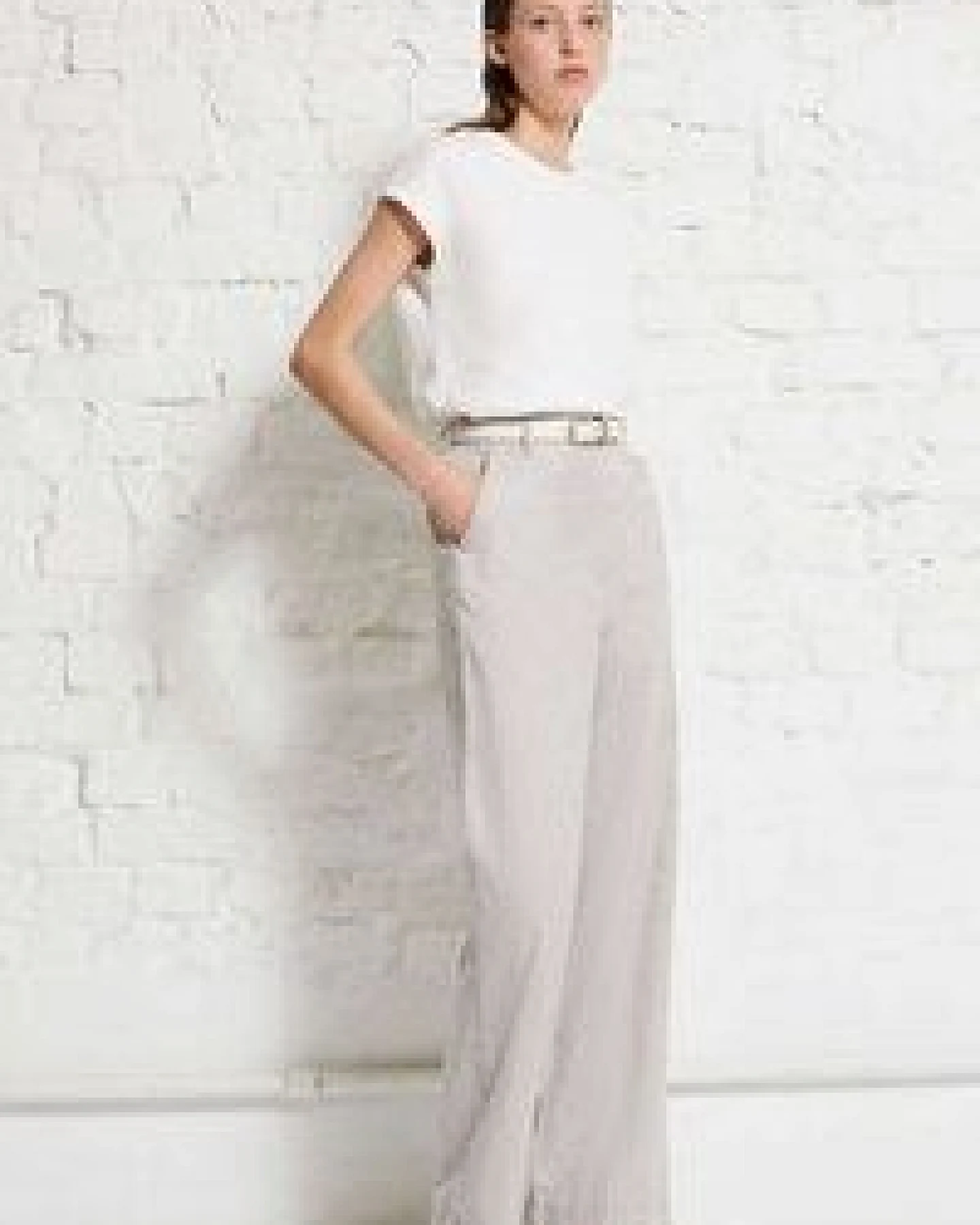 Wunderwerk Wide leg pant linenmix – Ansicht 2