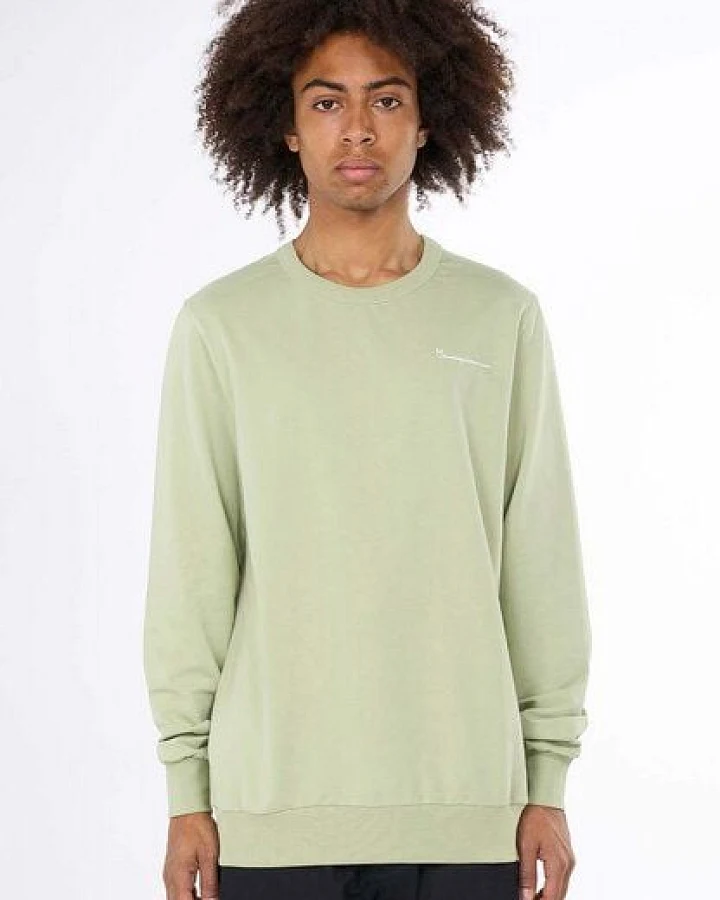 KnowledgeCotton Apparel Sweatshirt Crew neck trademark sweat - aus Bio-Baumwollmix