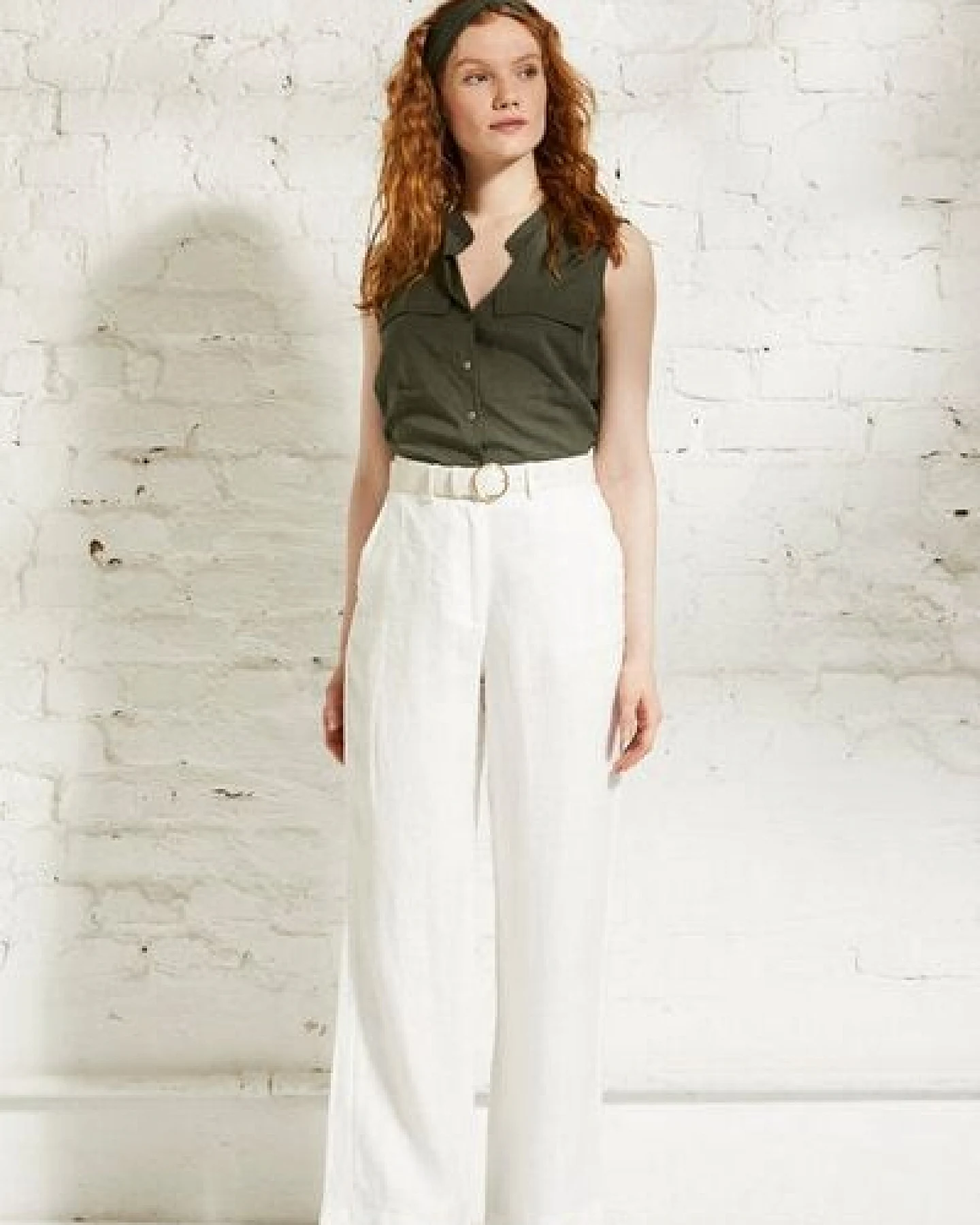 Wunderwerk Wide leg linen pant – Ansicht 2