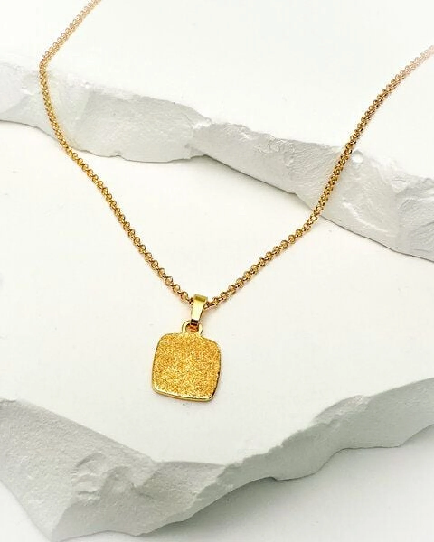 MOANINA Kette Coin Aya - 925 Silber/18k Gold Vermeil - 3 Längen – Ansicht 2