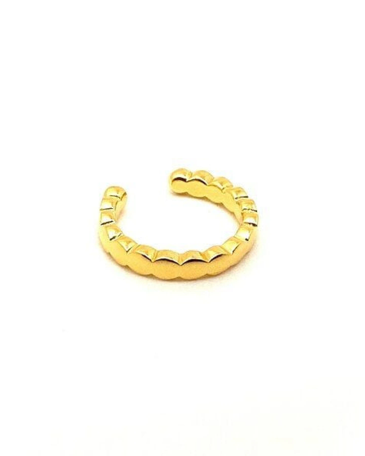 MOANINA Ohrring Earcuff Calobra - 925 Silber/18k Gold Vermeil – Ansicht 2