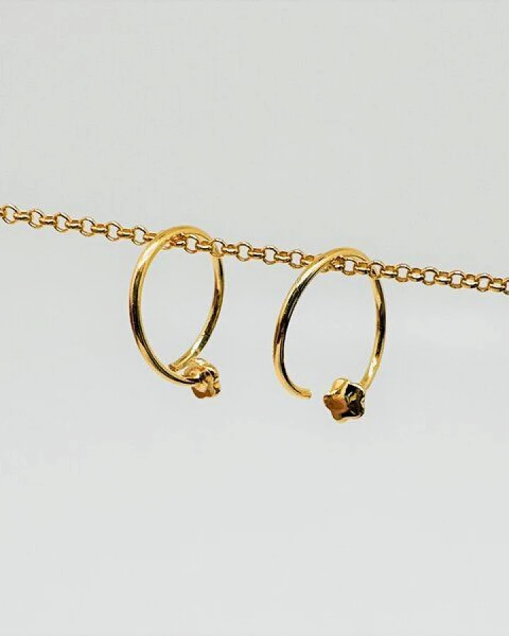 MOANINA Ohrringe Albarella - 925 Silber/18k Gold Vermeil