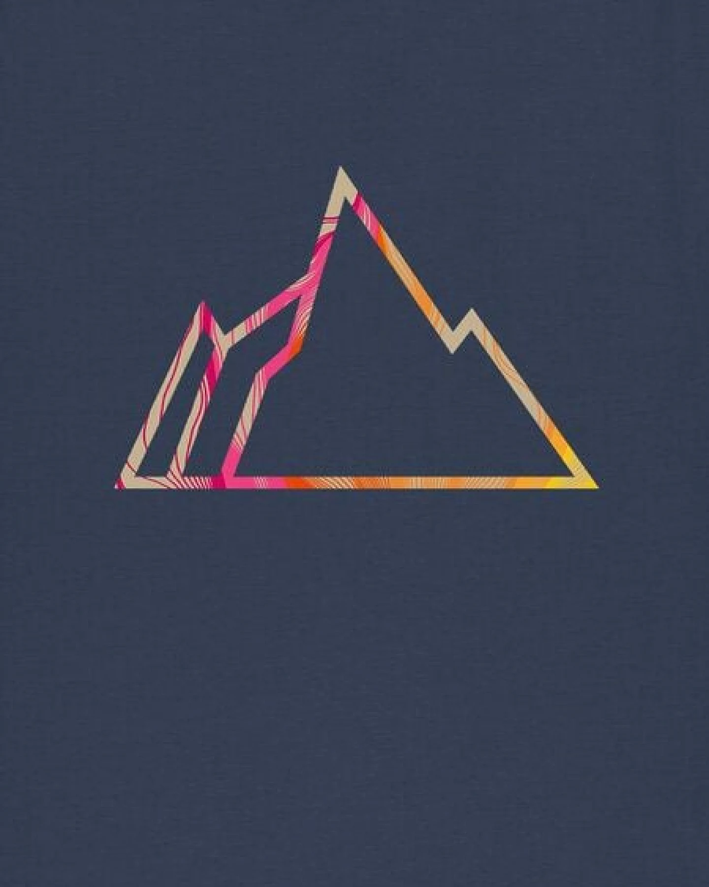 Kultgut Artdesign - Biofair - Vegan Klassik Shirt /Little Faded Mountain – Ansicht 4