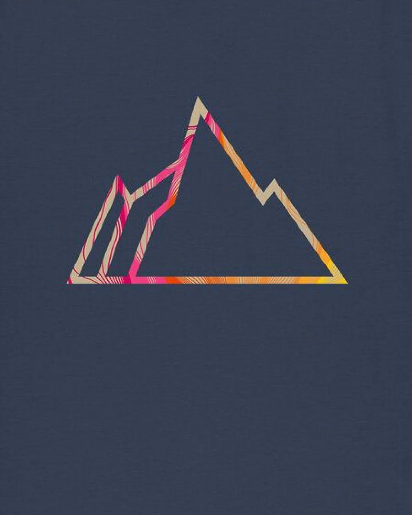 Kultgut Artdesign - Biofair - Vegan Klassik Shirt /Little Faded Mountain – Ansicht 4
