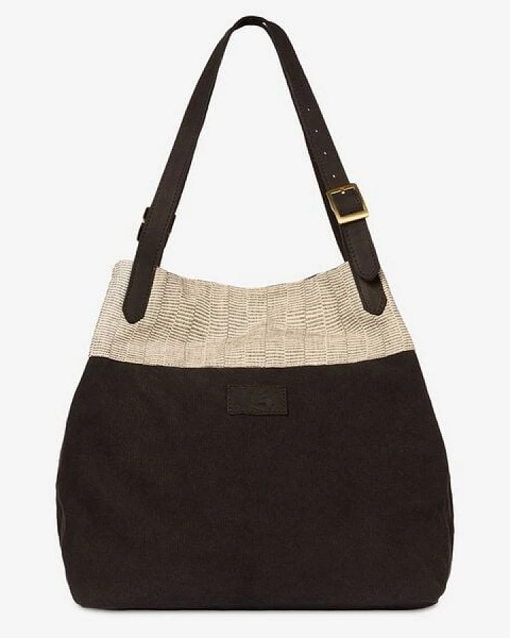Dragolina Eleganter Shopper Cora mit Webstoff der Pwo Karen