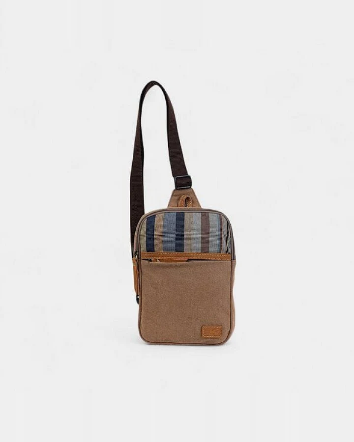 Dragolina Crossbody Tablettasche Faun W. mit Webstoff der Pwo Karen
