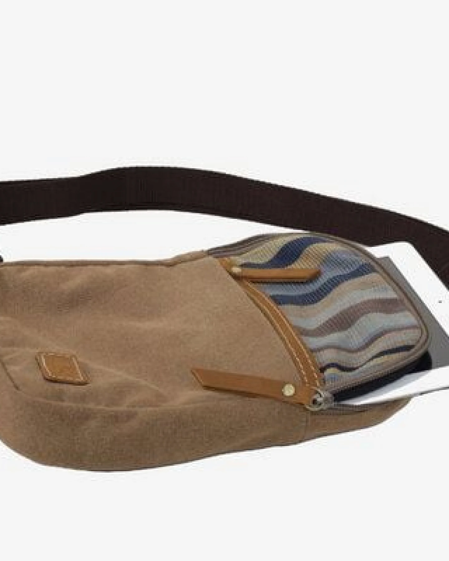 Dragolina Crossbody Tablettasche Faun W. mit Webstoff der Pwo Karen – Ansicht 4