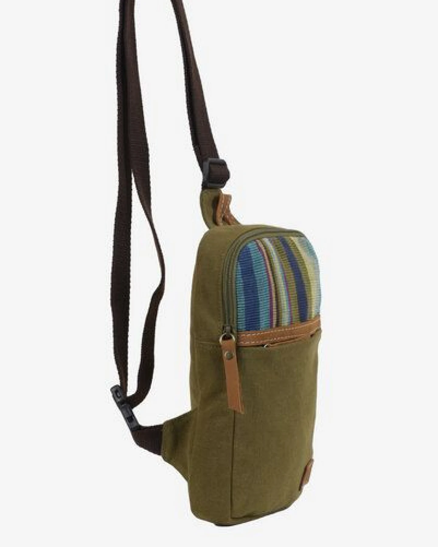 Dragolina Crossbody Tablettasche Faun W. mit Webstoff der Pwo Karen – Ansicht 3