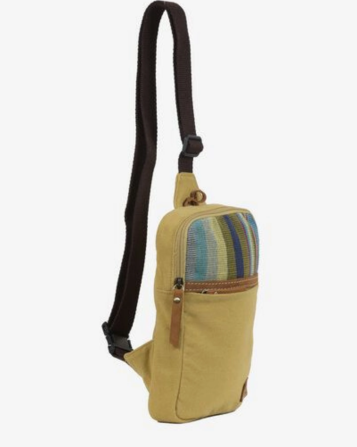 Dragolina Crossbody Tablettasche Faun W. mit Webstoff der Pwo Karen – Ansicht 3