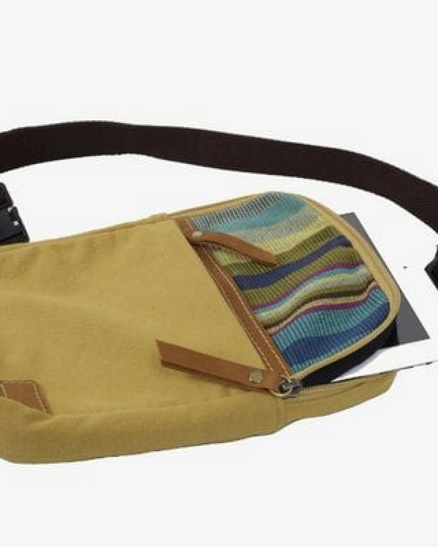 Dragolina Crossbody Tablettasche Faun W. mit Webstoff der Pwo Karen – Ansicht 4