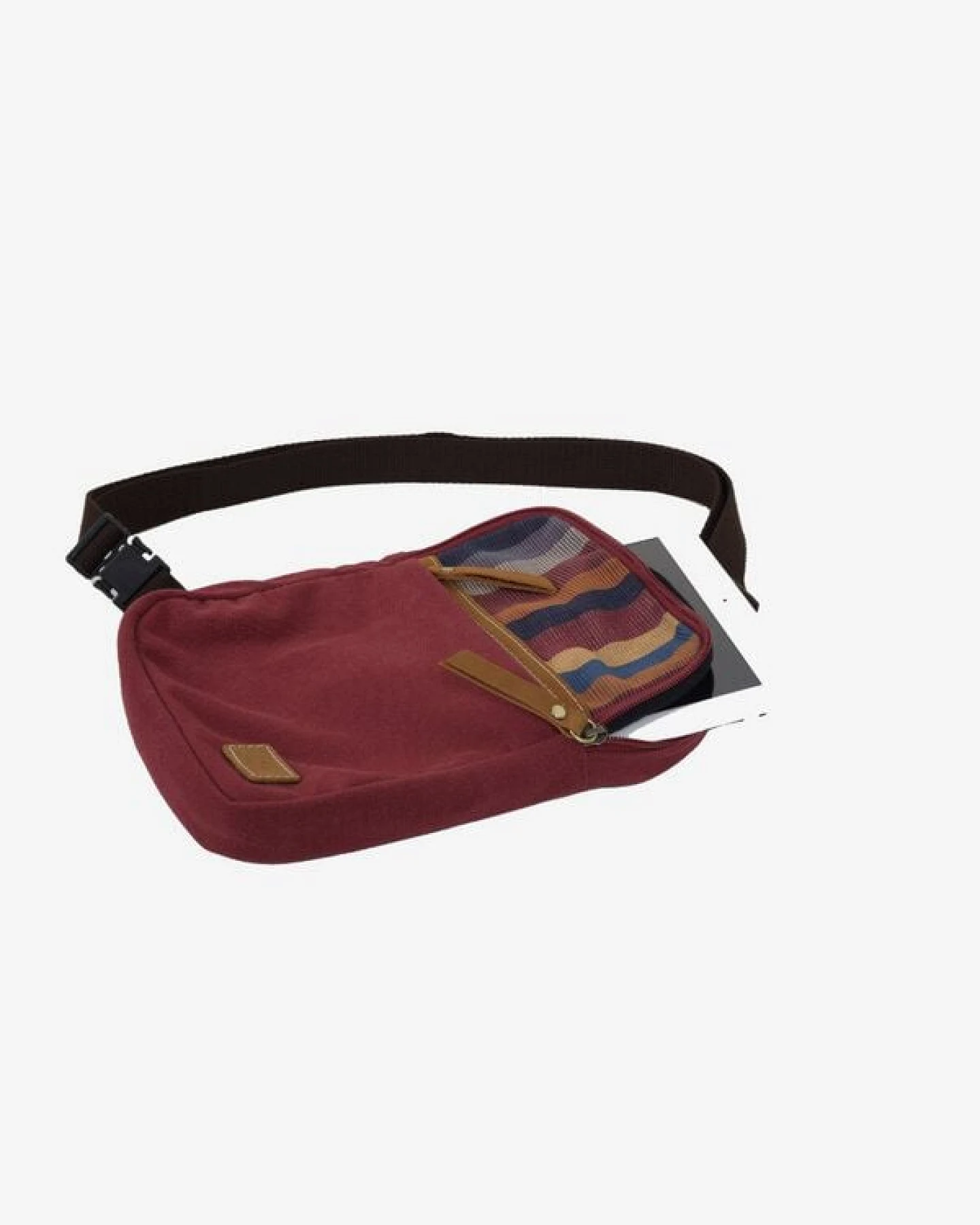 Dragolina Crossbody Tablettasche Faun W. mit Webstoff der Pwo Karen – Ansicht 4