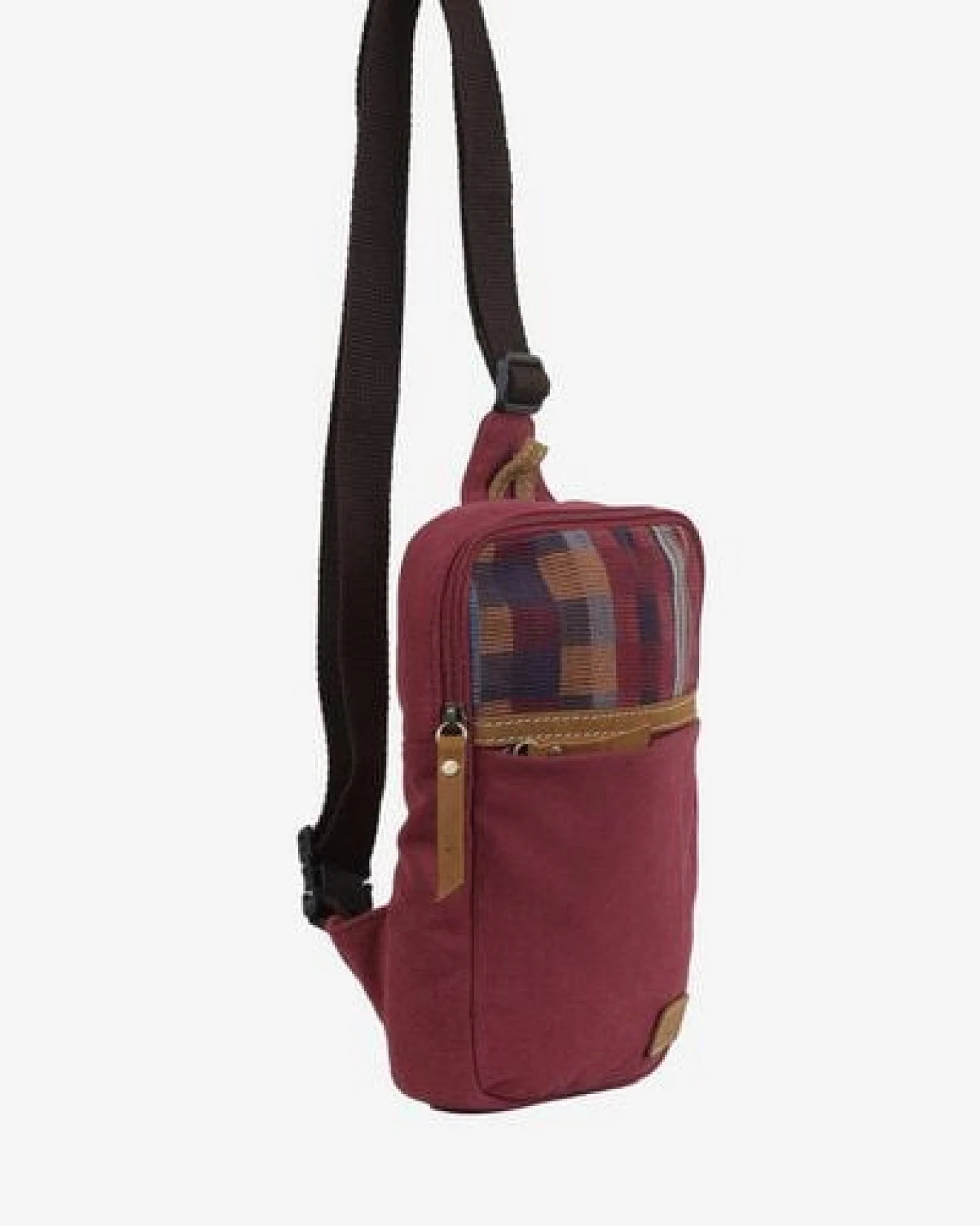 Dragolina Crossbody Tablettasche Faun W. mit Webstoff der Pwo Karen – Ansicht 3