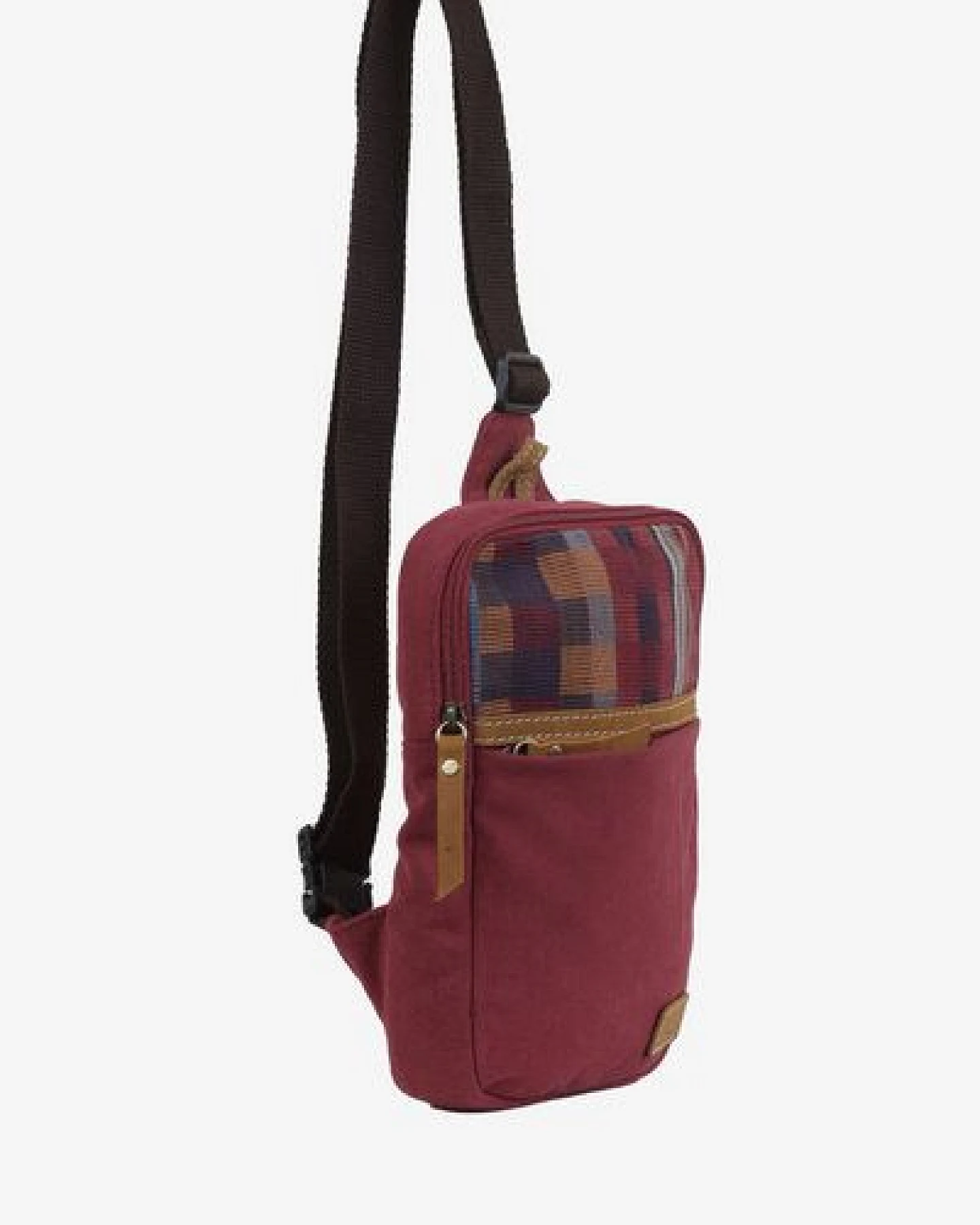 Dragolina Crossbody Tablettasche Faun W. mit Webstoff der Pwo Karen – Ansicht 3