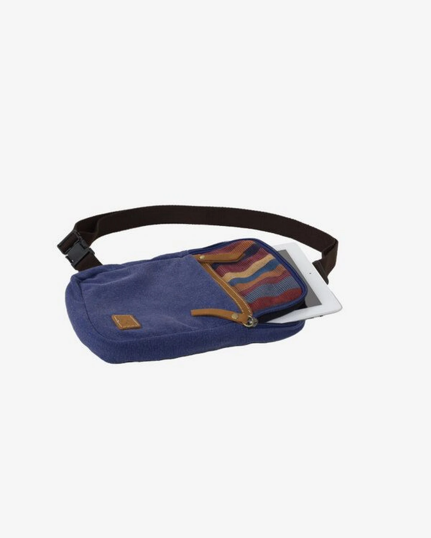 Dragolina Crossbody Tablettasche Faun W. mit Webstoff der Pwo Karen – Ansicht 4