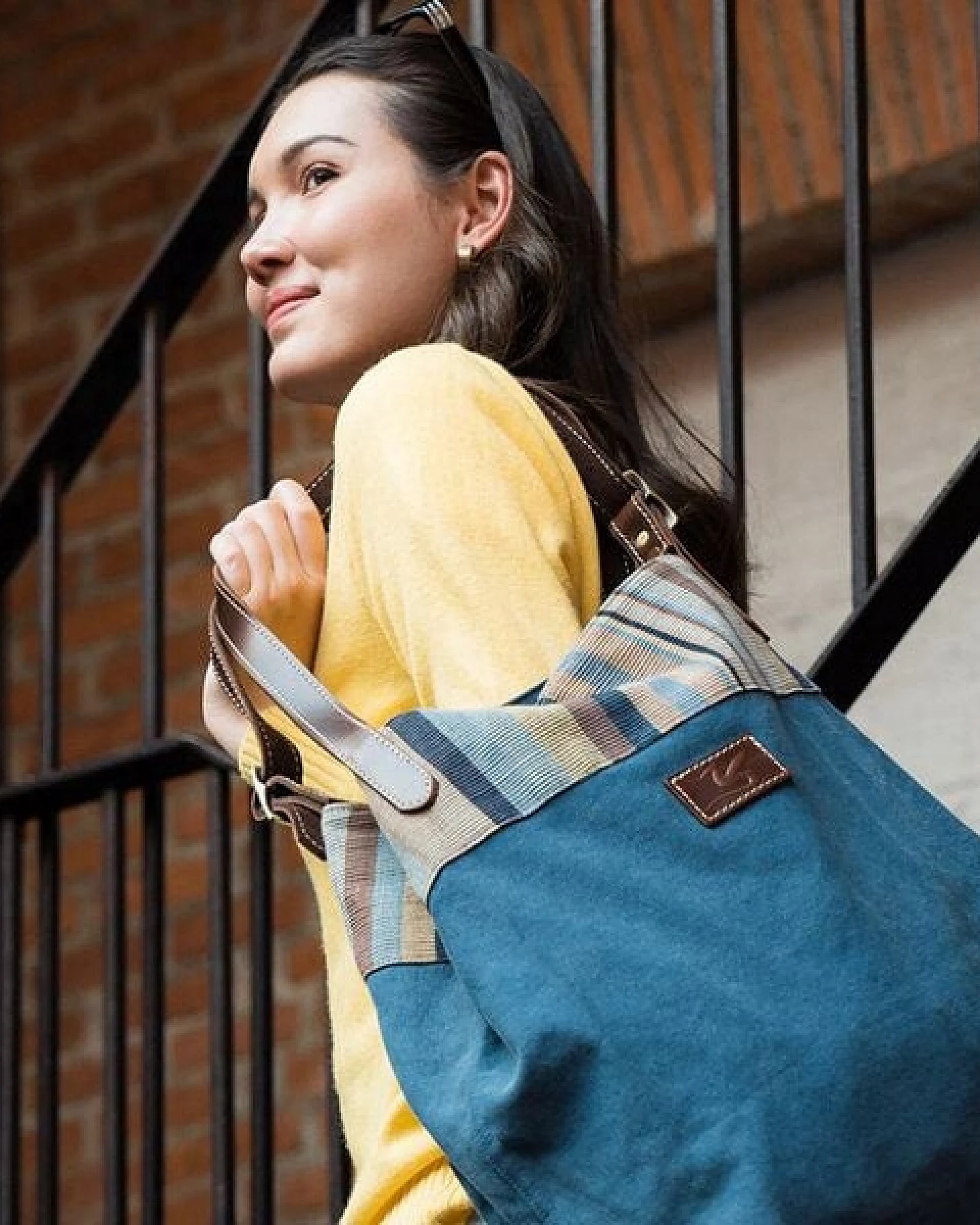 Dragolina Shopper Miss Eve mit Webstoff der Pwo Karen – Ansicht 4