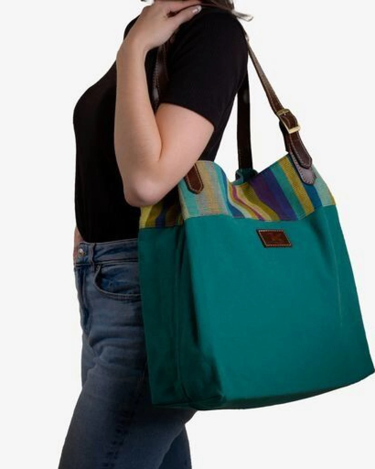Dragolina Shopper Miss Eve mit Webstoff der Pwo Karen – Ansicht 3