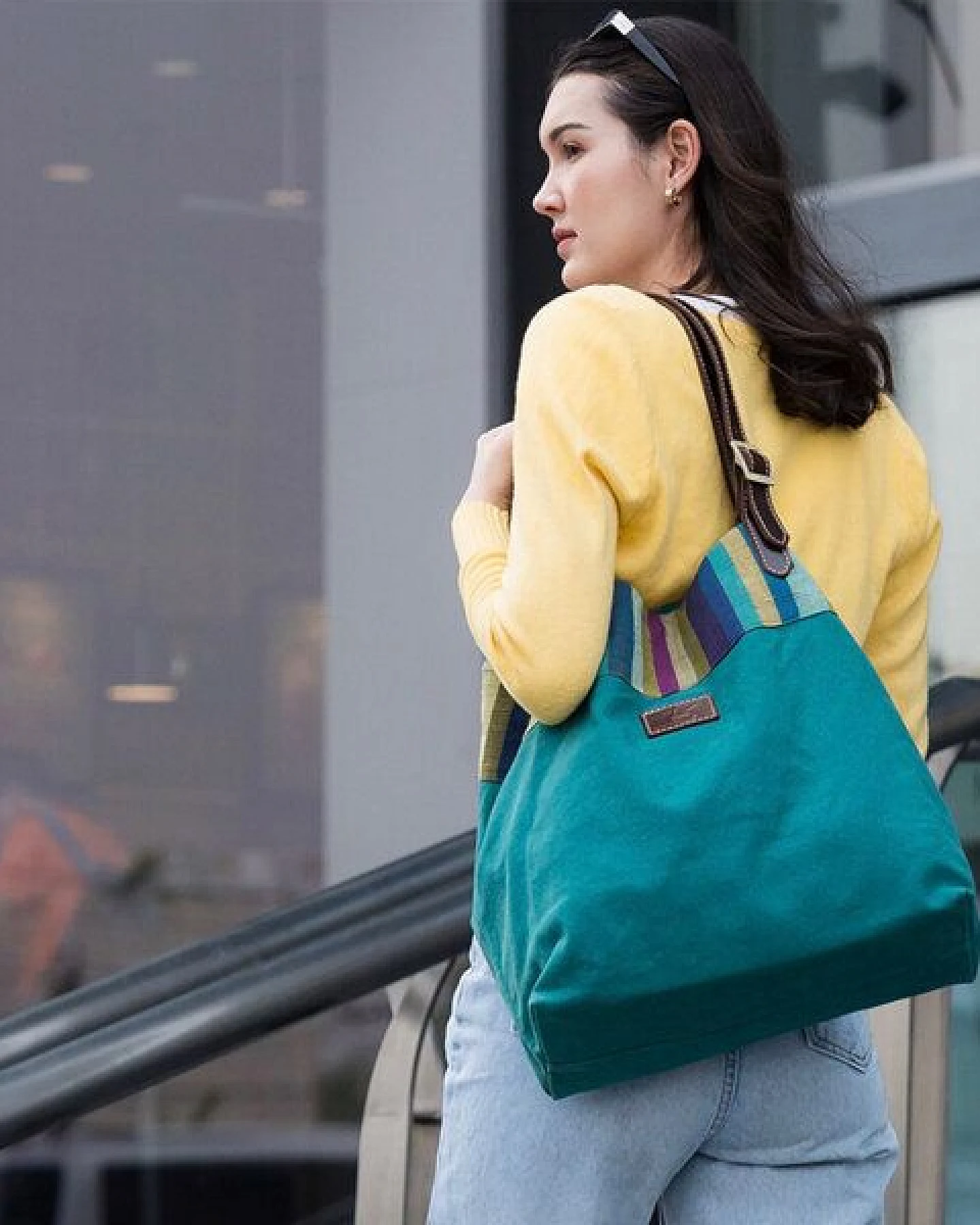 Dragolina Shopper Miss Eve mit Webstoff der Pwo Karen – Ansicht 4