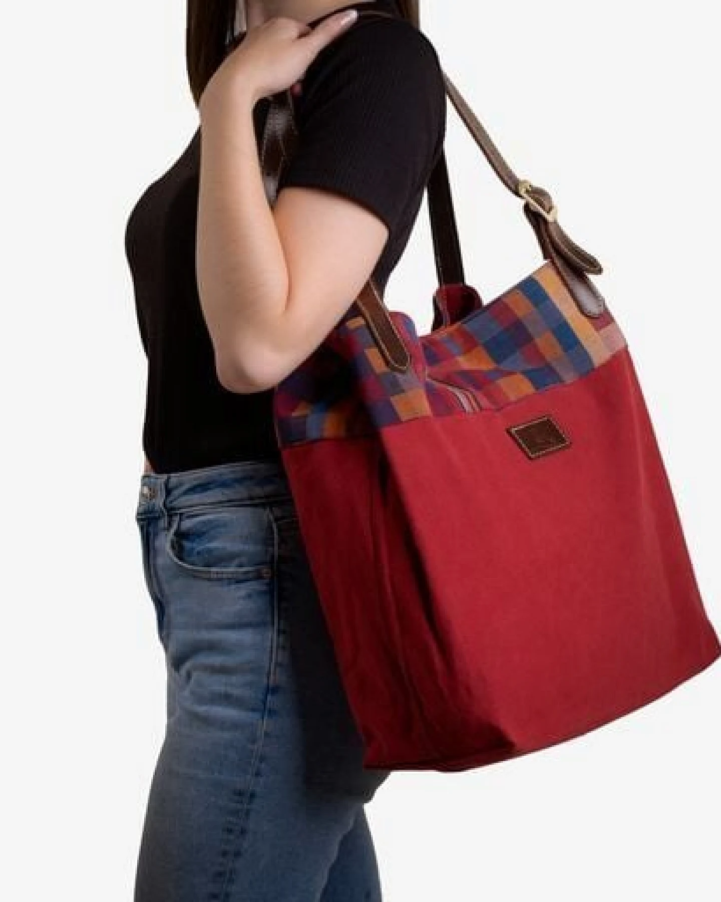 Dragolina Shopper Miss Eve mit Webstoff der Pwo Karen – Ansicht 4