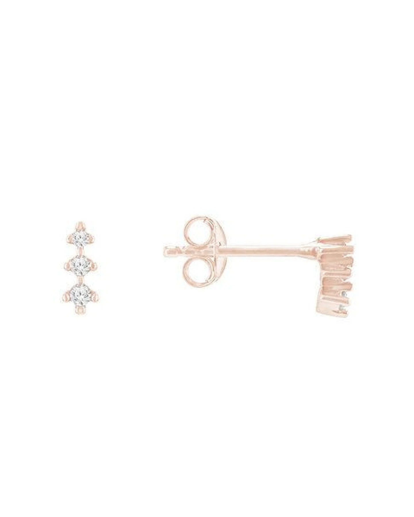 Eppi Zarte Ohrstecker mit Diamanten Linus – Ansicht 2