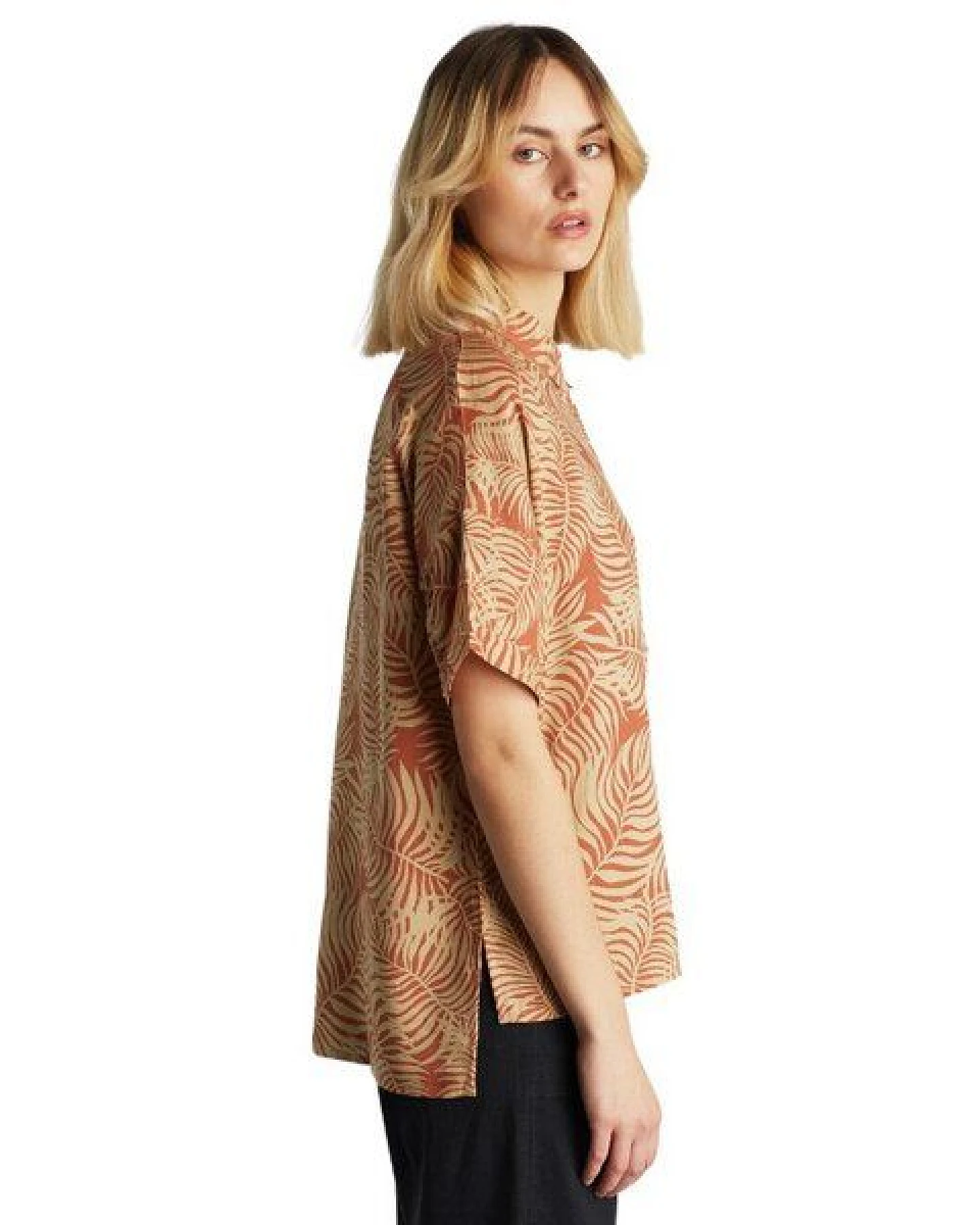 DEDICATED Short Sleeve Shirt Nibe Palm Leaves – Ansicht 2