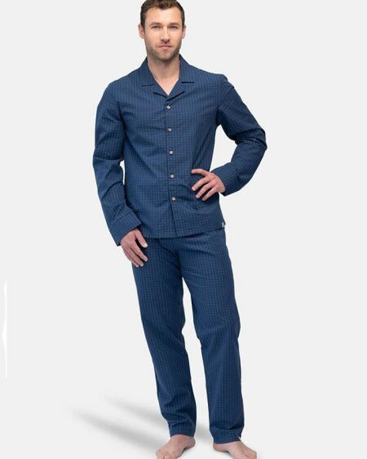 greenjama Herren Pyjama-Hemd, aus Bio Baumwolle und GOTS zertifiziert