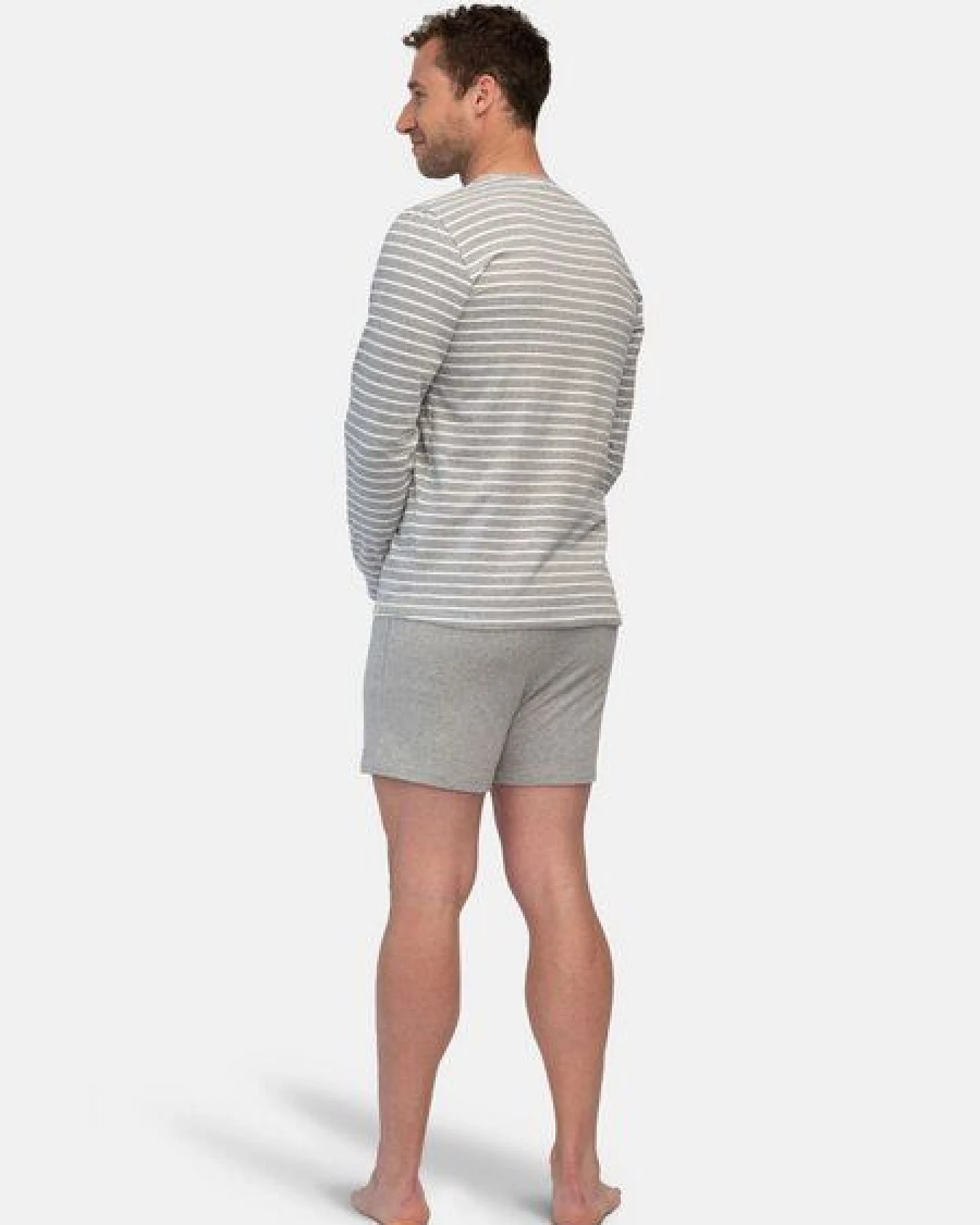 greenjama Herren Langarm-Shirt Ringel, aus Bio Baumwolle und GOTS zertifiziert – Ansicht 2