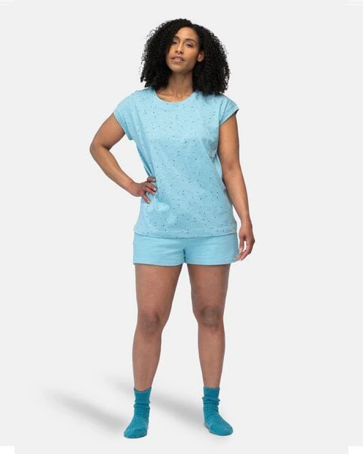 greenjama Damen T-Shirt Slub Jersey mit Druck, aus Bio Baumwolle und GOTS zertifiziert