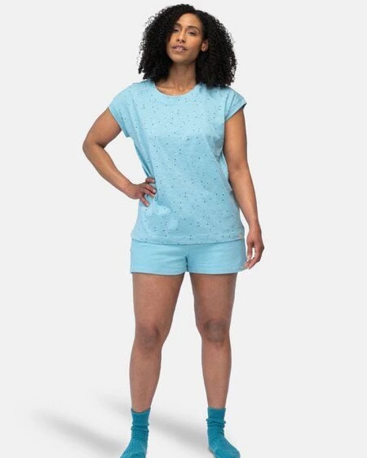 greenjama Damen T-Shirt Slub Jersey mit Druck, aus Bio Baumwolle und GOTS zertifiziert