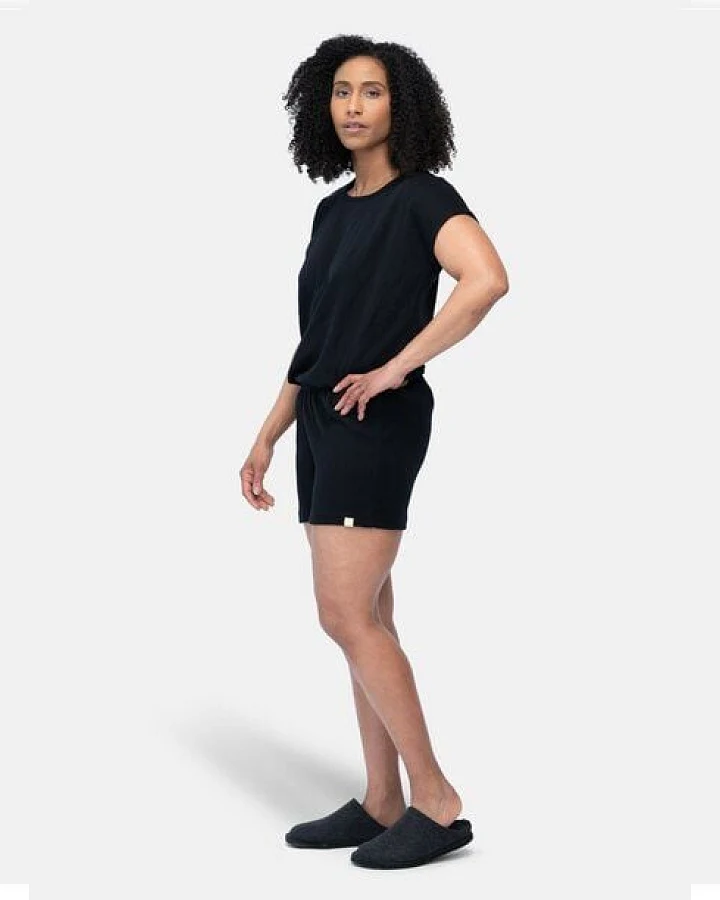 greenjama Damen Short aus Derby-Rib, aus Bio Baumwolle und GOTS zertifiziert