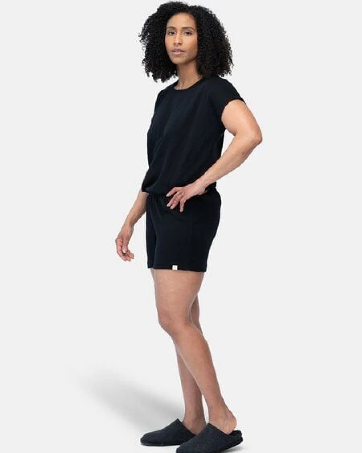 greenjama Damen Short aus Derby-Rib, aus Bio Baumwolle und GOTS zertifiziert
