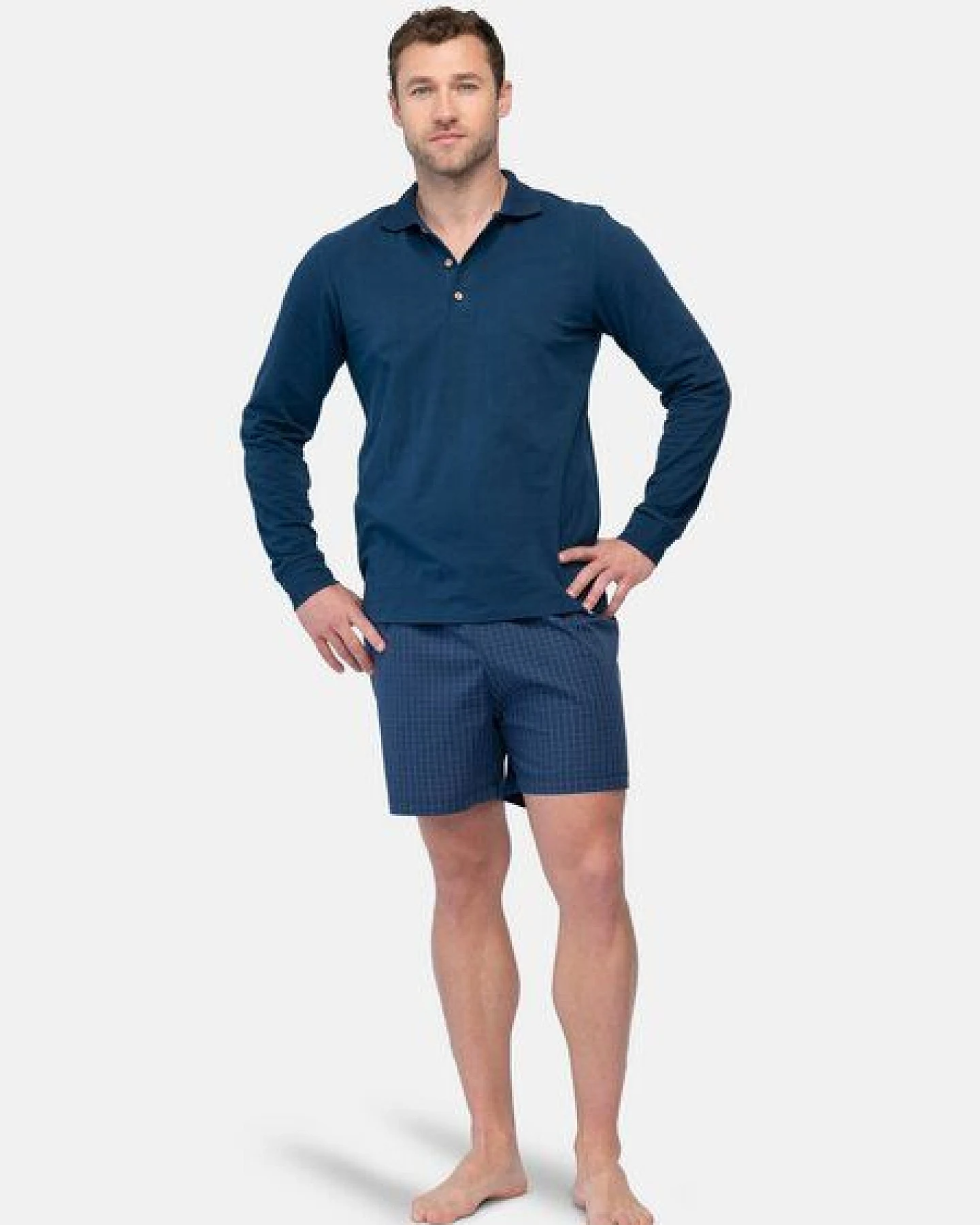 greenjama Herren Pyjama-Shorts, aus Bio Baumwolle und GOTS zertifiziert – Ansicht 2