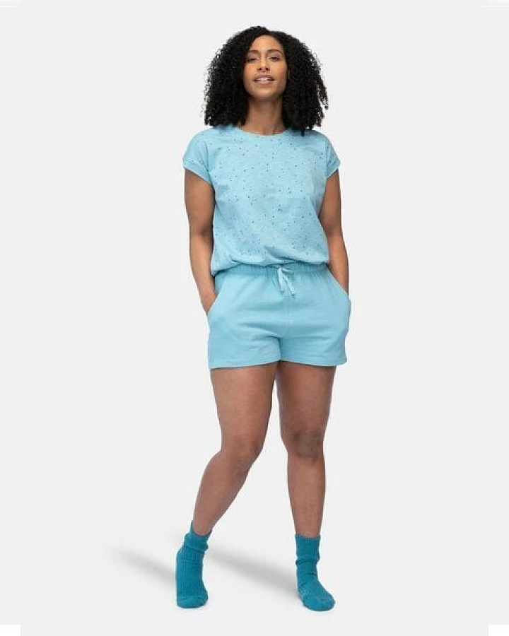 greenjama Damen Short in Strukturmuster, aus Bio Baumwolle und GOTS zertifiziert