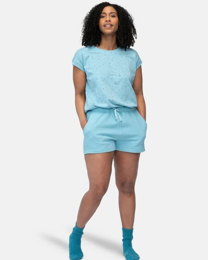 greenjama Damen Short in Strukturmuster, aus Bio Baumwolle und GOTS zertifiziert