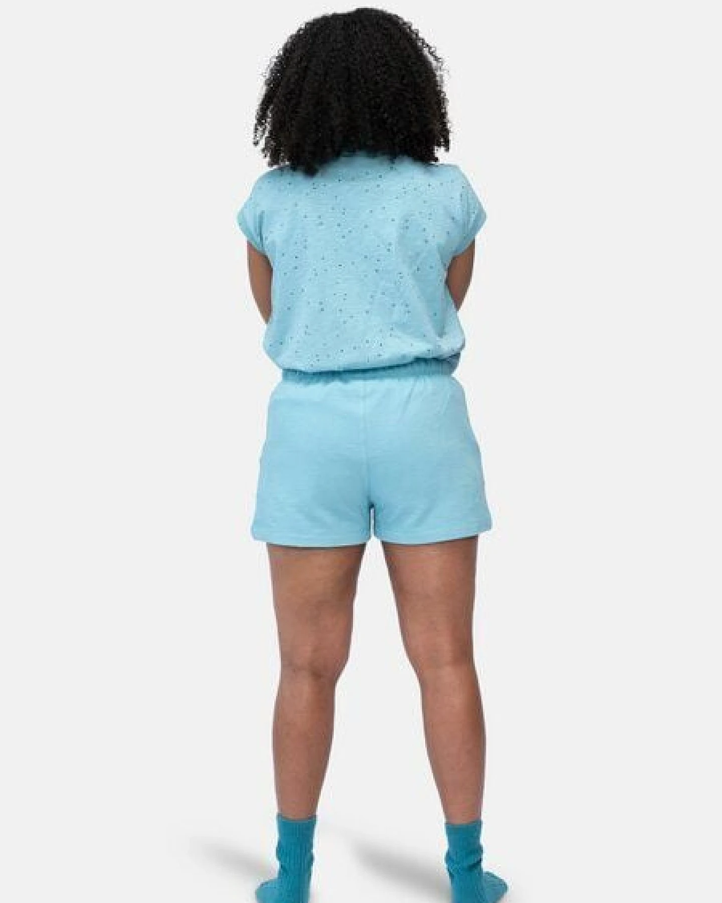 greenjama Damen Short in Strukturmuster, aus Bio Baumwolle und GOTS zertifiziert – Ansicht 2